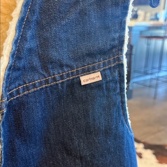 Carhartt Dark denim Vest with Sherpa Lining - Picture 2 of 7